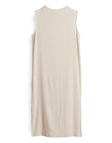 someday Damen Midikleid | QHIANA strukturiertes Jerseykleid in Midilänge Natural Glaze, 38 von someday