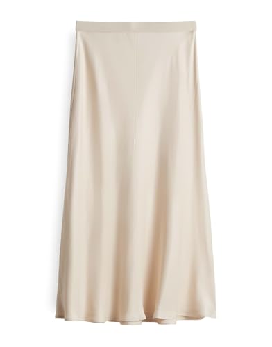 someday Damen Midirock | ODINIA Detail Satinrock in A-Linie Natural Glaze, 34 von someday