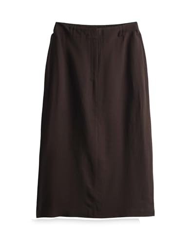 someday Damen Midirock | OLINI Detail gerader Midirock mit Schlitzdetail Dark Espresso, 42 someday Damen Midirock | OLINI Detail gerader Midirock mit Schlitzdetail Dark Espresso, 42 von someday
