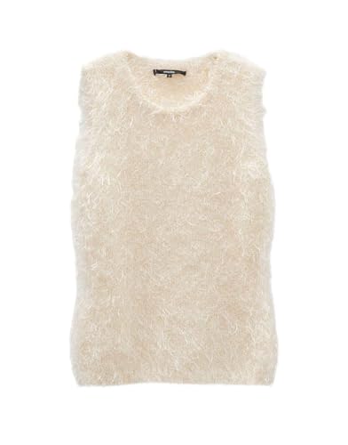 someday Damen Pullover | Flauschiges Stricktop TAULINI Regular mit Schimmer Effekt Soft Cream, 40 von someday