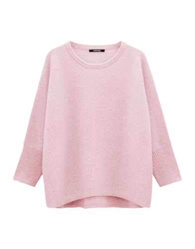 someday Damen Pullover | Strickpullover TJADE Loose aus 100% Kaschmir Chalky pink, S von someday