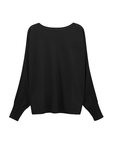 someday Damen Pullover | Strickpullover Taliya Detail Loose aus weichem Viskose Mix Black, 42 von someday