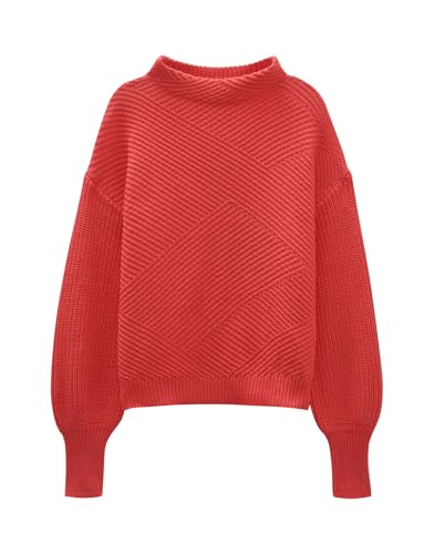 someday Damen Pullover | Strickpullover Tellina mit graphischem Muster Cosmic Coral, 42 von someday