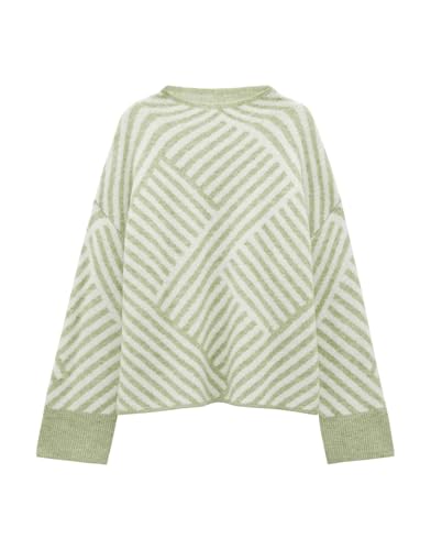 someday Damen Pullover | Strickpullover Tonica Loose mit Wolle und Mohair Pale Jade, S von someday