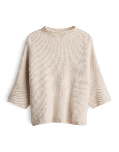 someday Damen Pullover | TALENE Loose Strickpullover aus Alpakamix Mellow mélange, M von someday