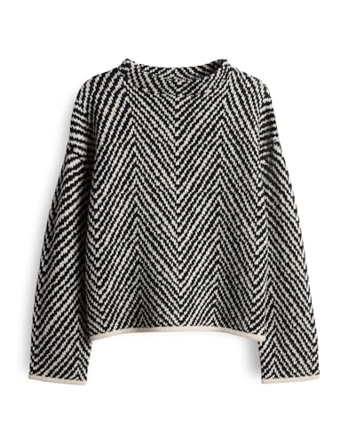 someday Damen Pullover | TEVELYN Regular Strickpullover mit Fischgratmuster Mellow mélange, 42 von someday