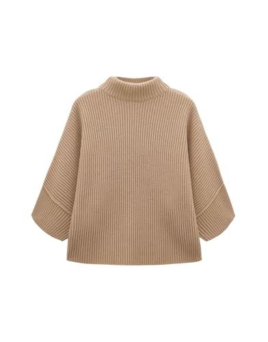 someday Damen Pullover | Verkürzter Strickpullover TALJA Loose aus Woll Mix Soft Oat, M von someday
