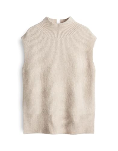 someday Damen Pullunder | Tacy Regular Pullunder aus haarigen Alpakamix Mellow mélange, 38 von someday