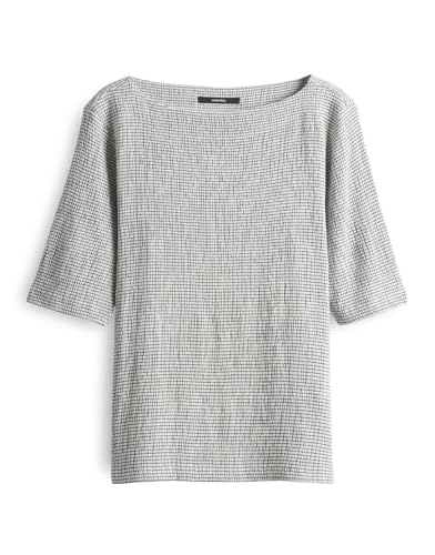 someday Damen Shirt | gesmoktes Jerseyshirt Kaili Detail Regular aus nachhaltigen Viskose Mix Black, 38 von someday