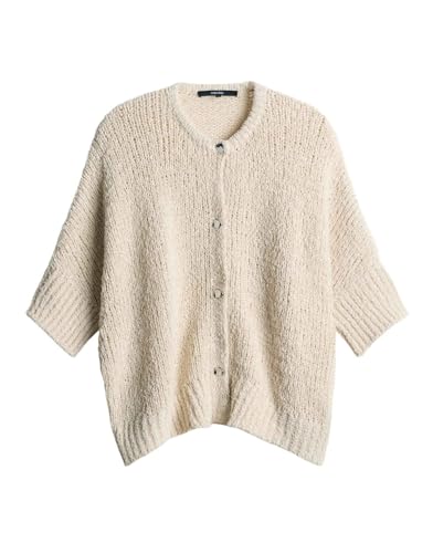 someday Damen Strickjacke | Cardigan TIBELITA aus weichem Bändchgarn Natural Glaze, 40 von someday