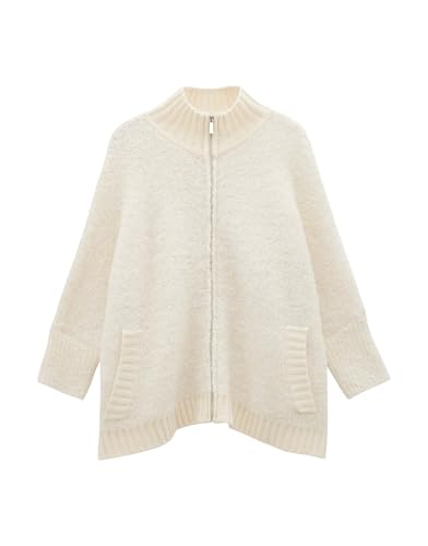 someday Damen Strickjacke | Oversize Strickjacke TOUCLEE Detail mit Wolle Soft Cream, 0 von someday