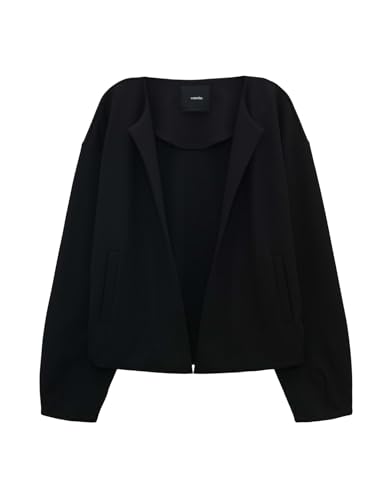 someday Damen Sweatjacke | Blouson Jacke UCORINNA Loose aus Sweat Black, 38 von someday