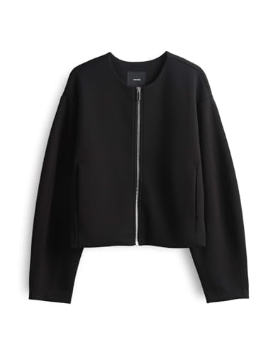 someday Damen Sweatjacke | Bomberjacke UGRACE Loose mit stilvollen Ballonärmeln Black, 38 von someday