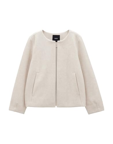 someday Damen Sweatjacke | Weiche Sweatjacke UTINA Loose aus Viskose Mix Mellow mélange, 42 von someday