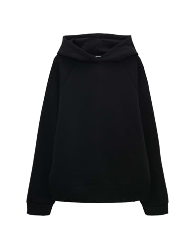 someday Damen Sweatshirt | Oversize Hoodie USURI Loose mit seitlichen Schlitzen Black, 42 von someday
