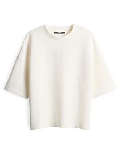 someday Damen Sweatshirt | Oversized Sweatshirt UMELIA aus nachhaltigem BCI Cotton Mix Milk, 38 von someday