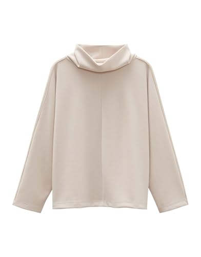 someday Damen Sweatshirt | Sweater UMAVA Detail Loose aus Modal Mix Mellow mélange, 40 von someday