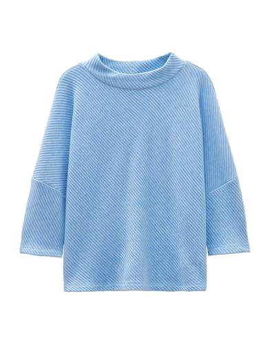 someday Damen Sweatshirt | Sweatshirt UFEE Loose mit Rippstruktur Azure Blue, S von someday