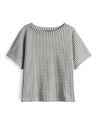 someday Damen Sweatshirt | UMILA Loose Sweatshirt in Häkeloptik Black, S von someday