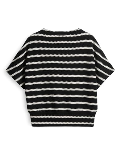 someday Damen Sweatshirt | USALINA Oversize Sweatshirt im Batwing Fit Black, 38 von someday