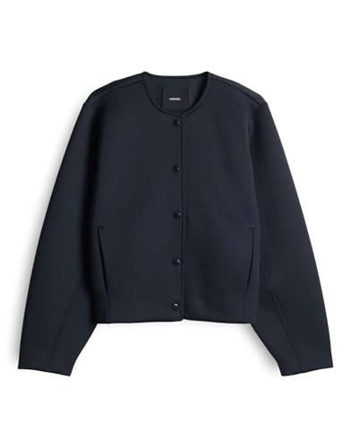 someday Damen Sweatshirt | USANJA Regular Blousonjacke aus Scuba Sweat Ocean, 42 von someday