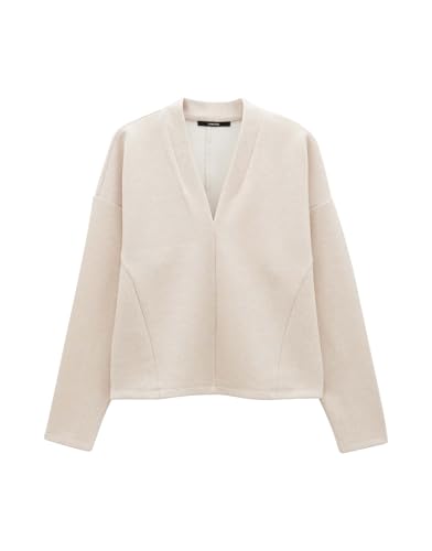 someday Damen Sweatshirt | Weicher Sweater USMARA mit V-Ausschnitt Mellow mélange, 42 von someday