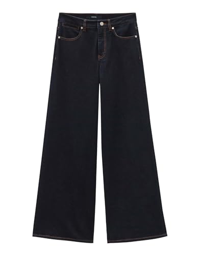someday Damen Palazzo | Extra Wide Leg Jeans CELLMA Palazzo aus BCI Cotton Mix Dark Rinsed Blue, 36 von someday