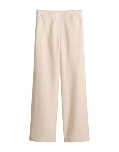 someday Damen Wide Leg Pants | CEVIL Soft Wide Leg Pants aus Lyocell Mix Natural Glaze, 42 von someday