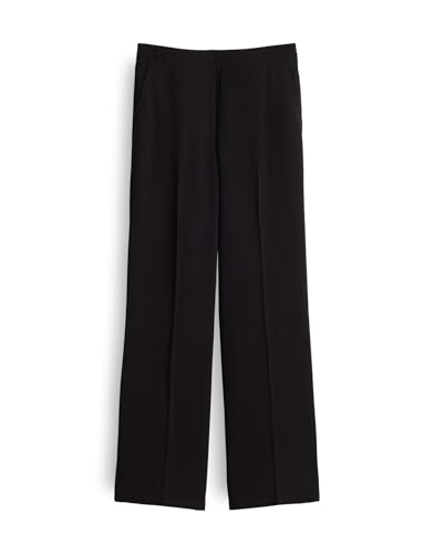 someday Damen Wide Leg Pants | Charlie Wide TECH Schlupfhose mit geradem Bein Black, 42 von someday