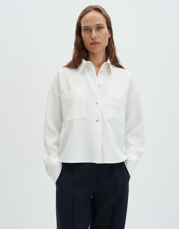 someday Hemdbluse ZARPA Loose mit grafischem Muster weite Passform, Boxy Silhouette, leicht verkürzt geschnitten von someday