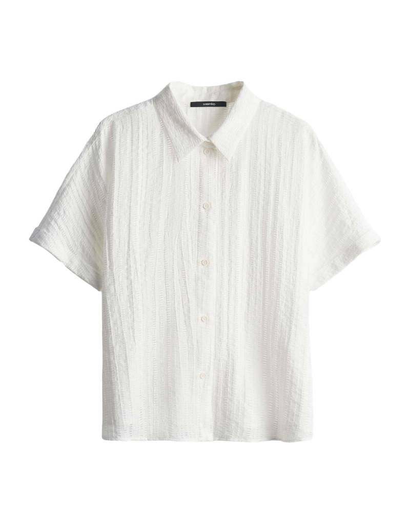 someday - Hemdbluse - Zilina structure weiß - Gr. - 36 von someday