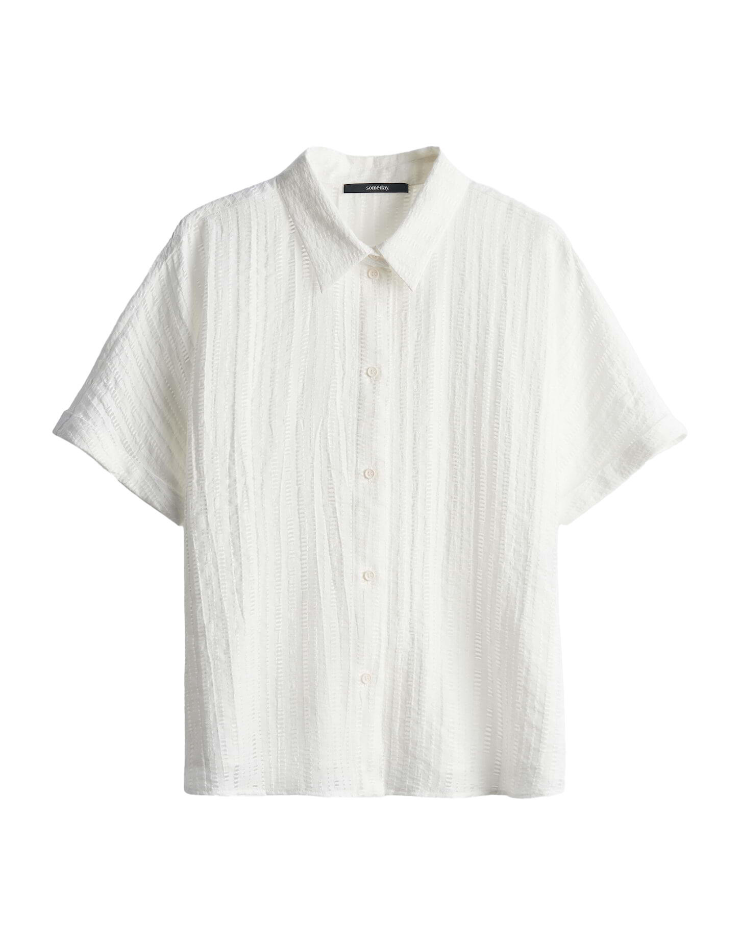 someday - Hemdbluse - Zilina structure weiß - Gr. - 38 von someday