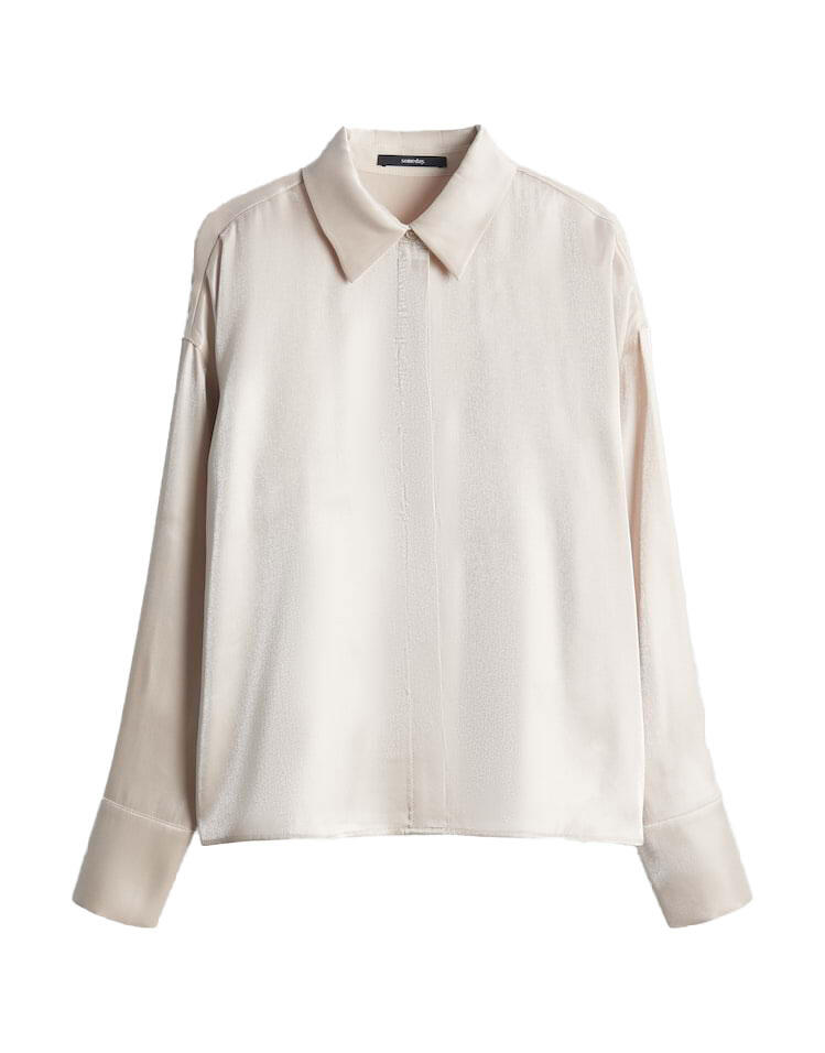 someday - Hemdbluse - Zoldana beige - Gr. - 42 von someday