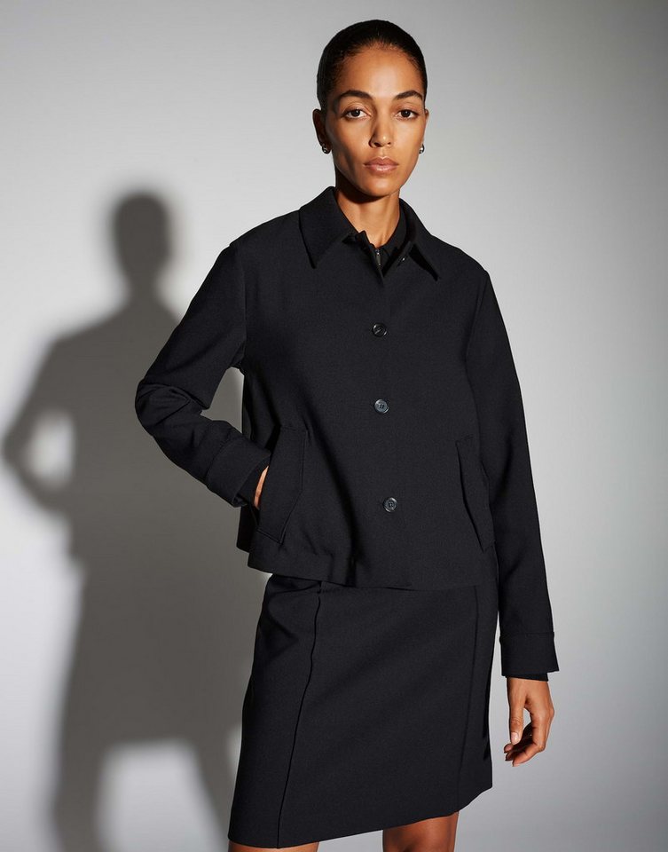 someday Jackenblazer NANUNA Kurzjacke im Viskosemix lockere Passform, gerader Schnitt, dezente Struktur, formstabil von someday