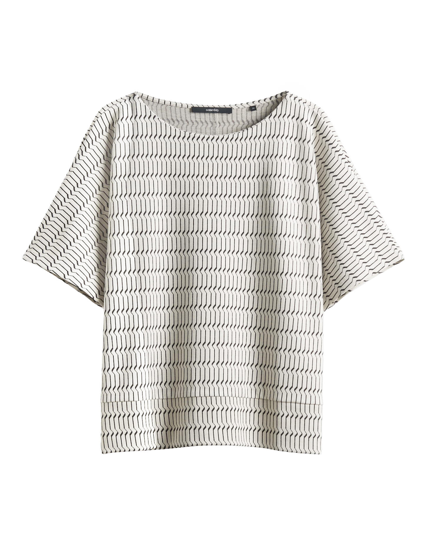 someday - Jerseyshirt - Kayala schwarz/weiß - Gr. - 36 von someday