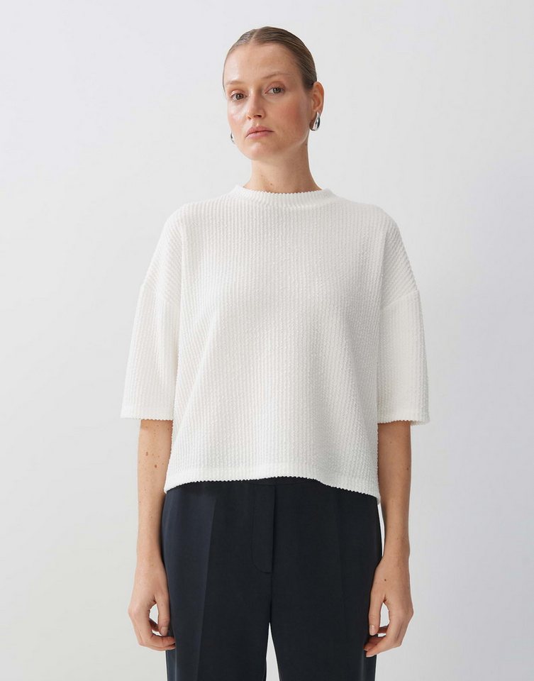 someday Kurzarmshirt Boxy Shirt KEVELUNA Loose mit Struktur von someday