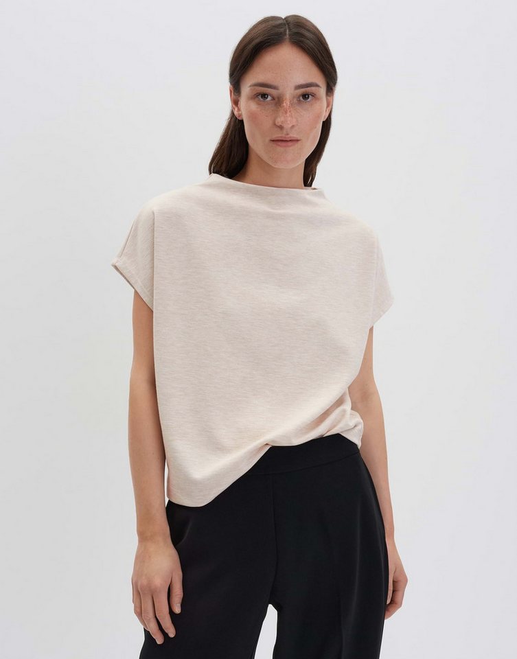 someday Kurzarmshirt KALENE Regular in Mélange lockere Passform, O-Form, Mélange-Effekt von someday