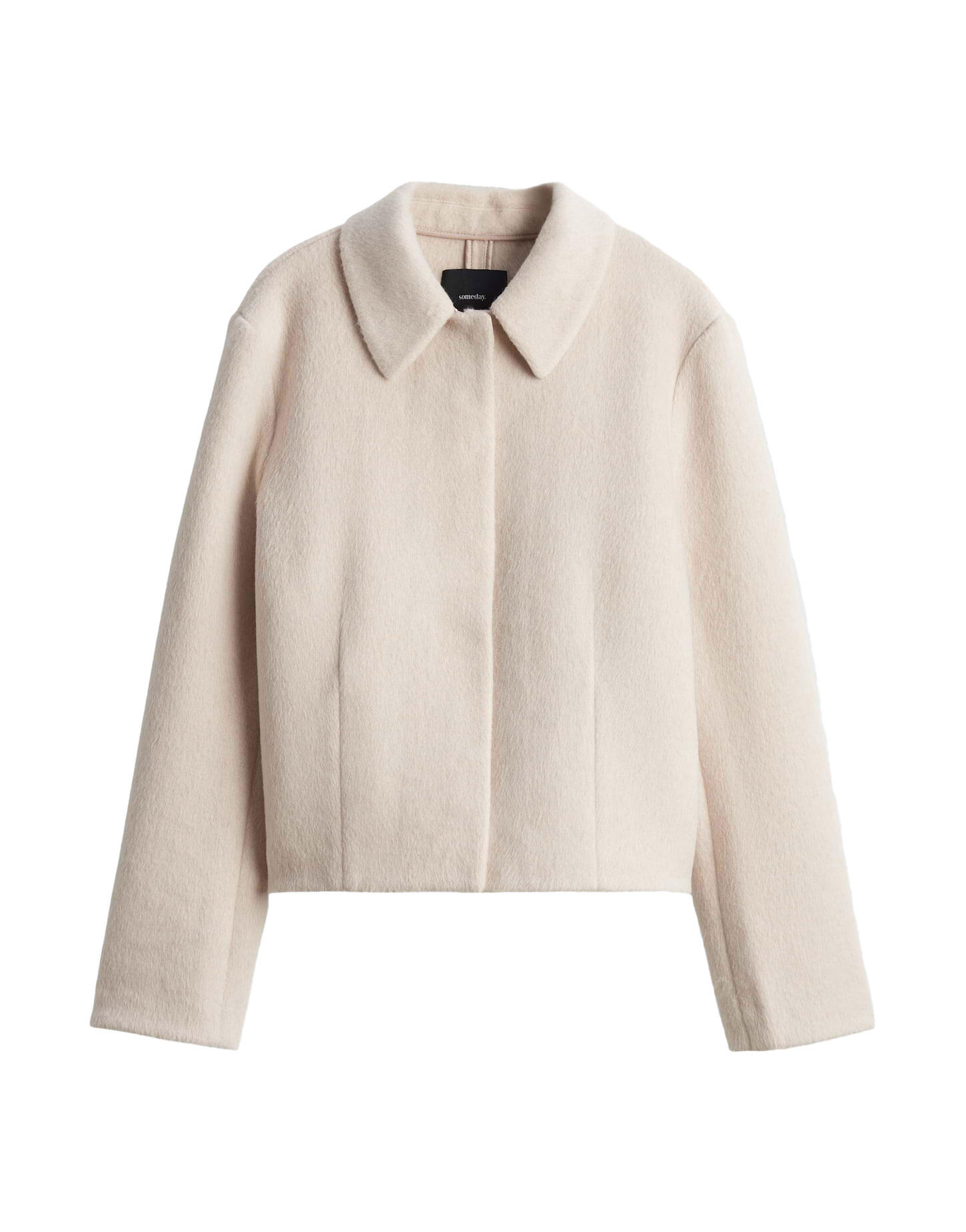 someday - Kurzjacke aus Woll Double - Nilaara beige - Gr. - 42 von someday