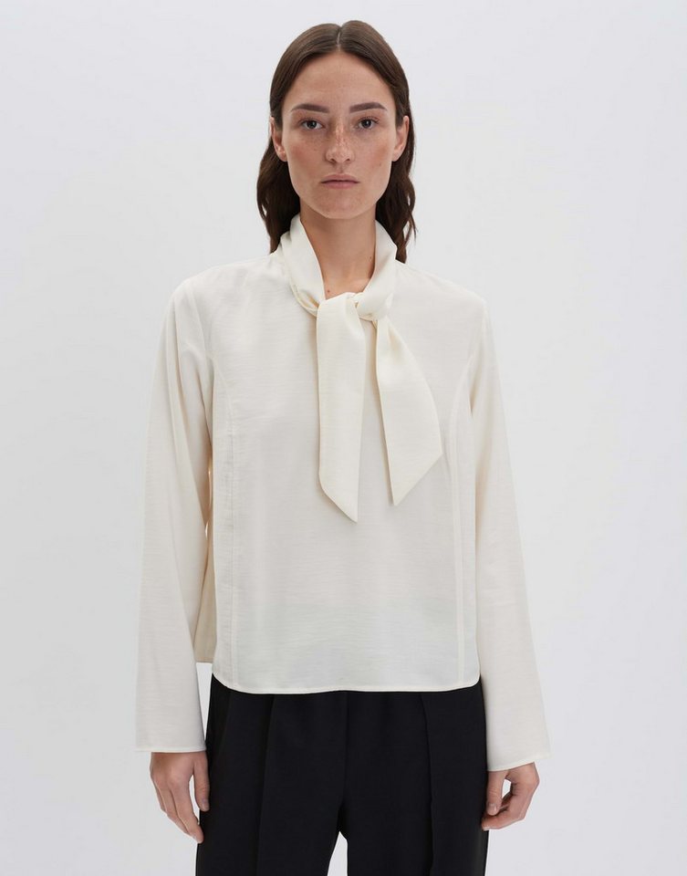 someday Langarmbluse ZANDORA Schluppenbluse aus leichtem Viskosemix lockere Passform, Schalkragen, Wiener Nähte vorne von someday