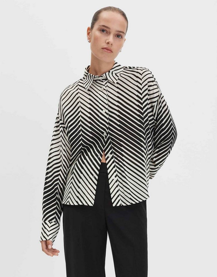 someday Langarmbluse Zerina normale Passform, Hemdblusenkragen, glatter Griff von someday