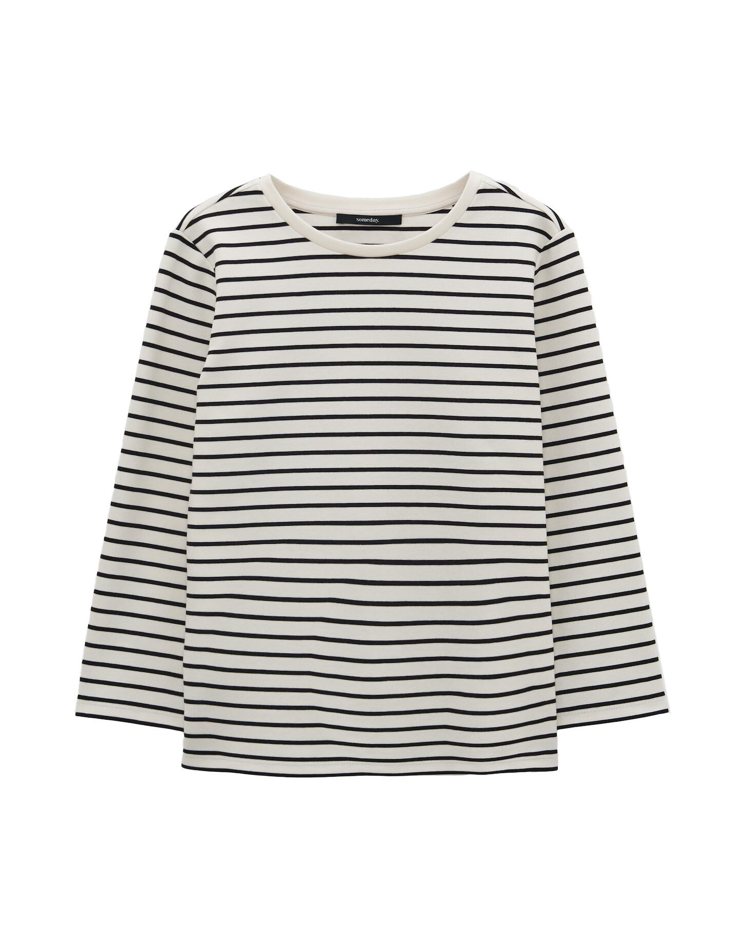 someday - Langarmshirt - Kelia schwarz/weiß - Gr. - 40 von someday