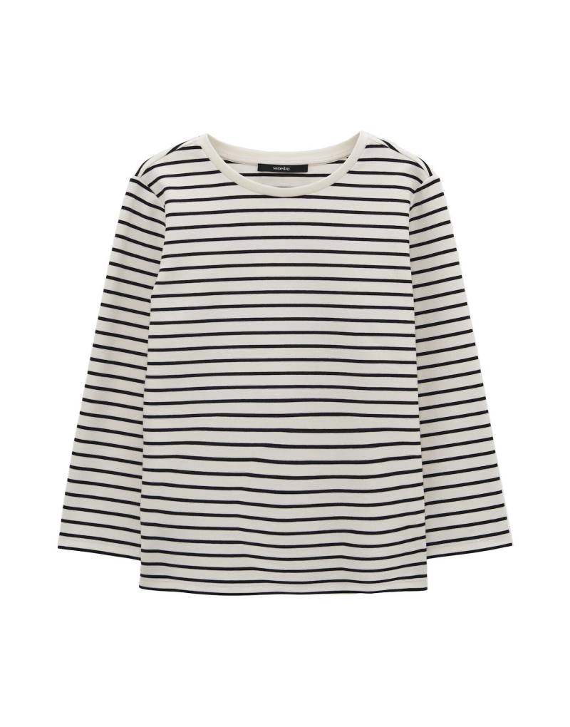 someday - Langarmshirt - Kelia schwarz/weiß - Gr. - 40 von someday