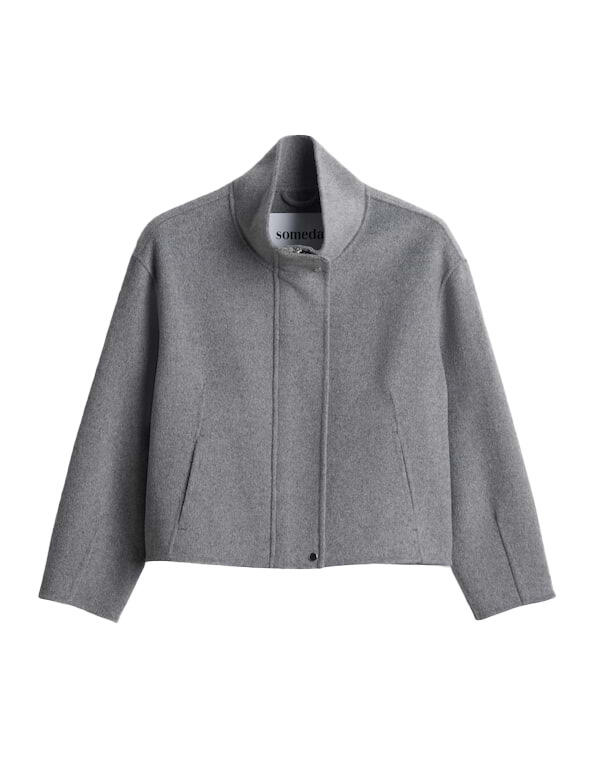 someday - Loose Doubleface Jacke - Varah pure grau - Gr. - 36 von someday