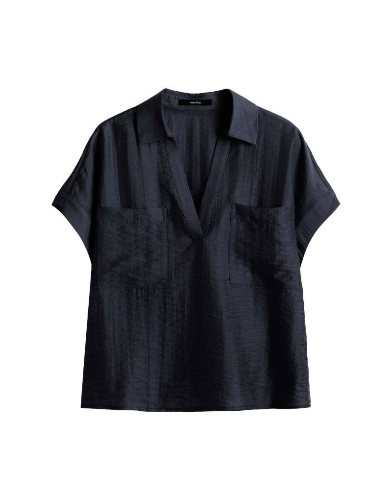 someday - Loose Hemdbluse - Zleana blau - Gr. - 38 von someday