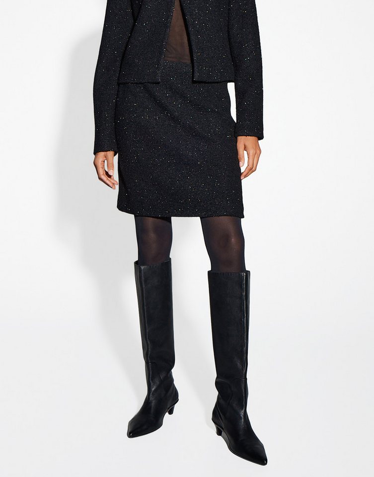 someday Minirock OGLITZ aus schimmernder Bouclé Optik von someday