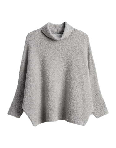 someday - Rollkragenpullover - Tiola detail grau - Gr. - S von someday