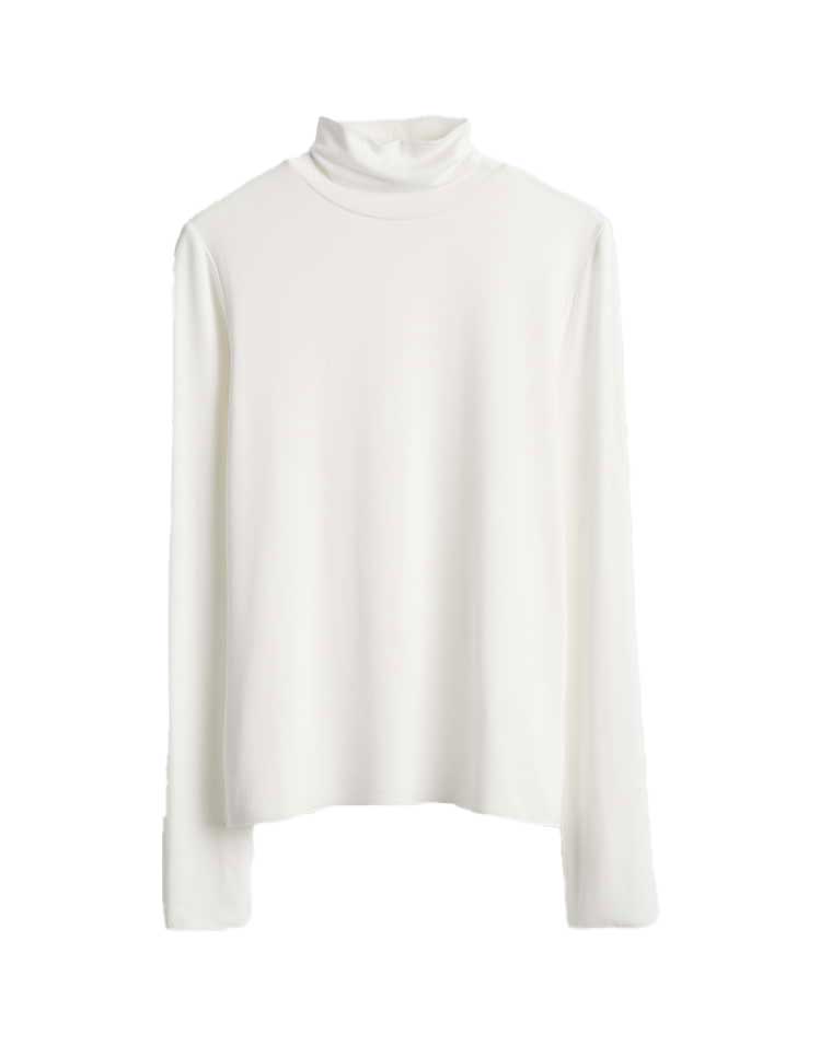 someday - Rollkragenshirt - Kirosie soft weiß - Gr. - 38 von someday