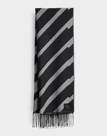 someday - Schal - Blenie grau/schwarz von someday