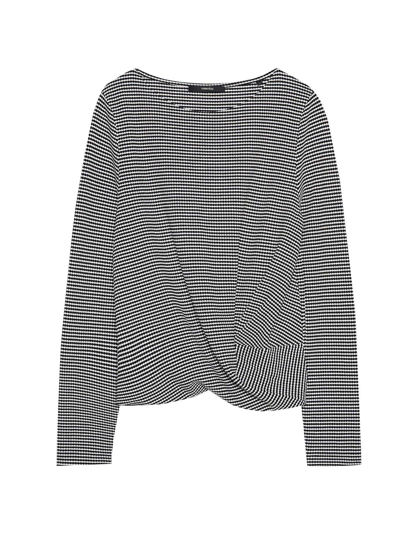 someday - Shirt - Kerina weiß/schwarz - Gr. - 36 von someday