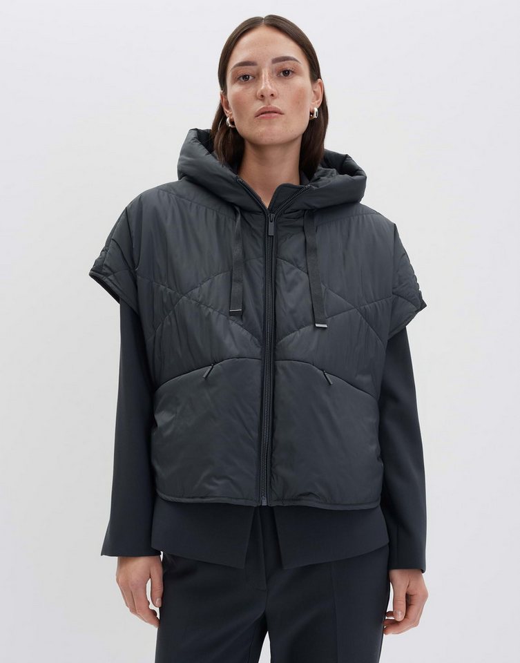 someday Steppweste Venkara weite Passform, Stehkragen und Kapuze, Tunnelzug in der Taille von someday